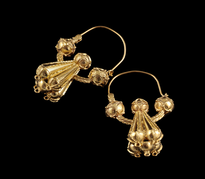 Sofic S. Earrings Pune Trube Velike gold plated